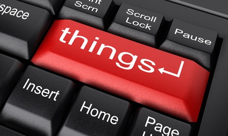 Word on keyboard made in 3Dの写真素材