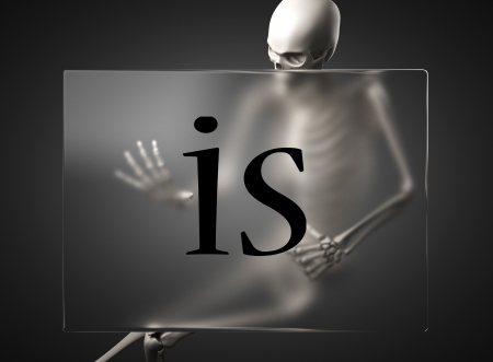 word on glass billboardの写真素材