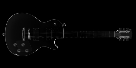 isolated transparent guitar imageの写真素材