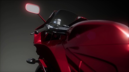 sport moto bike in studioの写真素材