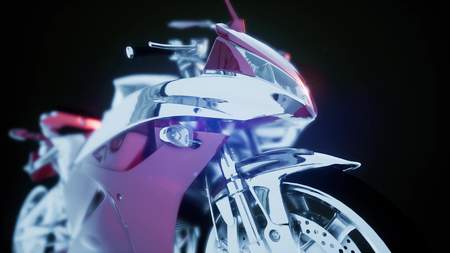 sport moto bike in studioの写真素材