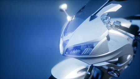 sport moto bike in studio