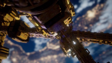 international space station orbiting Earthの写真素材