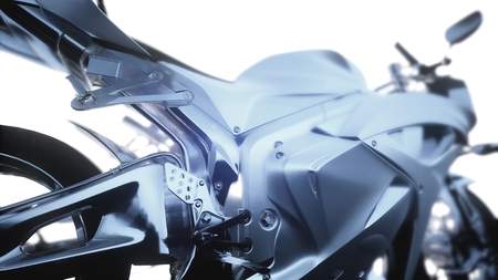 sport moto bike in studioの写真素材