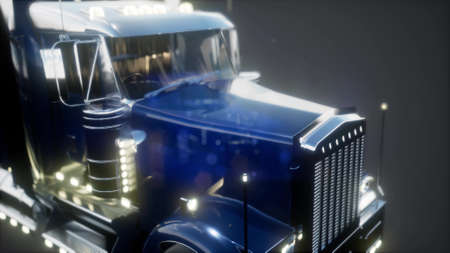 bright americal lorry track in studio