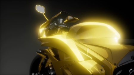 sport moto bike in studioの写真素材