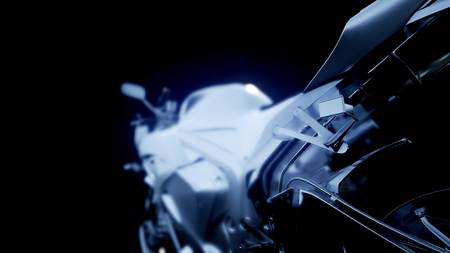sport moto bike in studioの写真素材