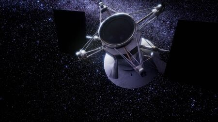 Magellan spacecraft approaching to Venus.の写真素材