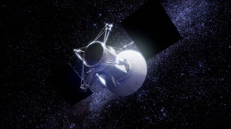 Magellan spacecraft approaching to Venus.の写真素材