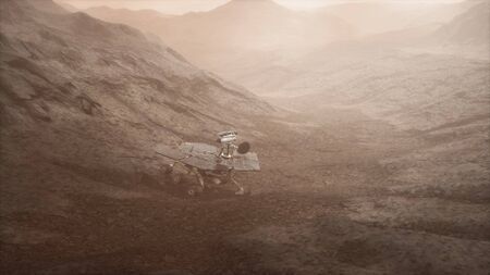 Oppotunity Mars exploring the surface of red planet