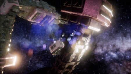 UFO Flying in the space