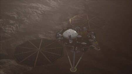 Insight Mars exploring the surface of red planet