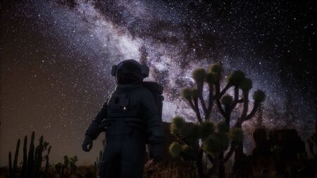 Astronaut and Star Milky Way Formation in Death Valley