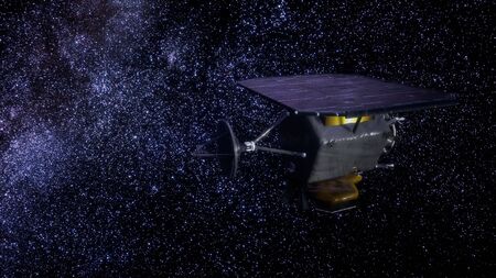 the space probe Deep Impact mission.の写真素材