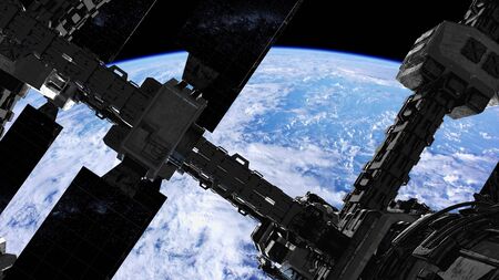 International Space Station in outer space over the planet Earth.