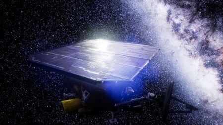 the space probe Deep Impact mission.の写真素材