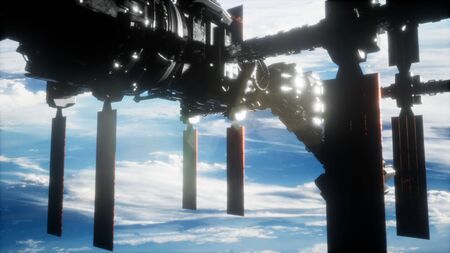 International Space Station in outer space over the planet Earth.