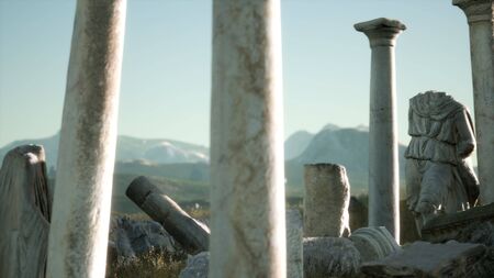 The ancient Greek temple in Italyの写真素材