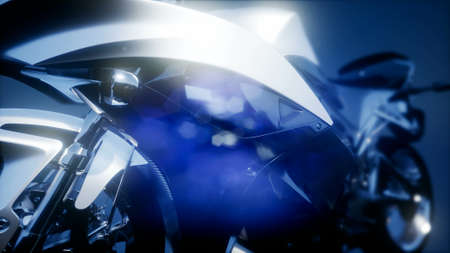 sport moto bike in studio