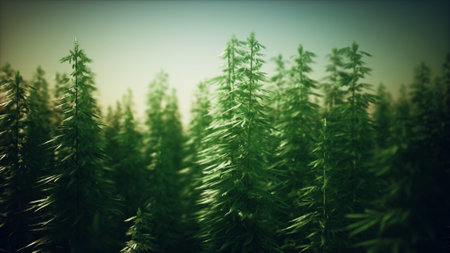 Field of green medial cannabisの写真素材