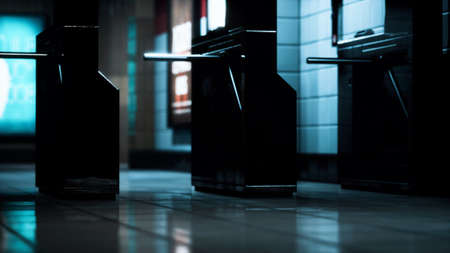 empty metro station during the pandemic