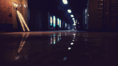 empty metro station during the coronavirus covid-19 pandemic
