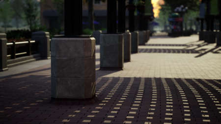 empty closed Park during the pandemicの写真素材