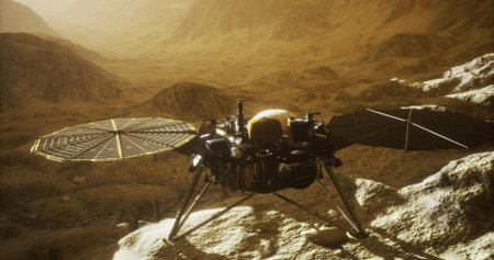 Mars Insight explores the surface of the red planet, gathering data on geological features and...