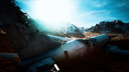 plane crashed on a mountain