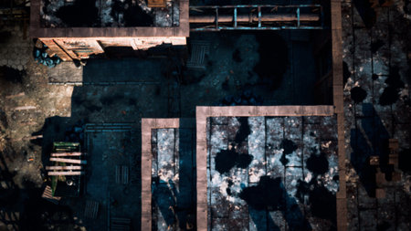 Shadows dance across the weathered ground of an abandoned construction site. Once vibrant, the area...