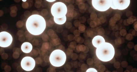Floating orbs of light enhance the enchanting ambiance, casting a warm glow in the dim surroundings....
