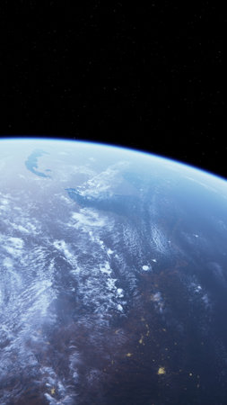 From a distant perspective, Earth appears majestic in its blue and brown hues. Lush landscapes and...