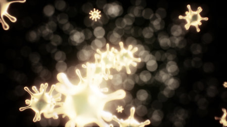 Delicate shapes float gracefully in dark space, illuminated by soft glows. These tiny organisms...