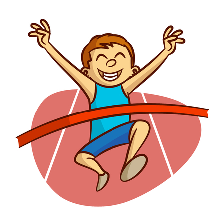 Sports Finish Champion Vectorのイラスト素材