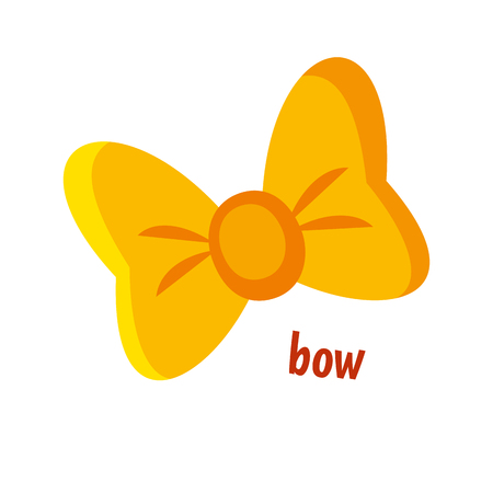 Bow vector illustration isolated on white background.のイラスト素材