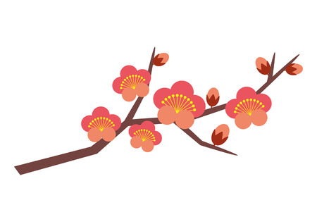 Plum branchのイラスト素材