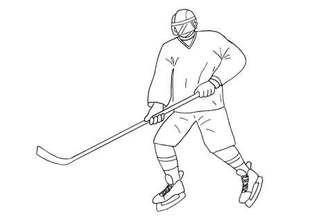 Ice Hockeyのイラスト素材