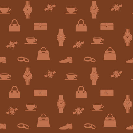 It is a wallpaper pattern of the luxury brand product.のイラスト素材