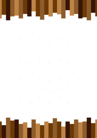 Brown frameのイラスト素材