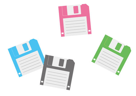 Floppy diskのイラスト素材