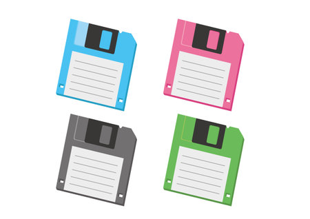 Floppy diskのイラスト素材