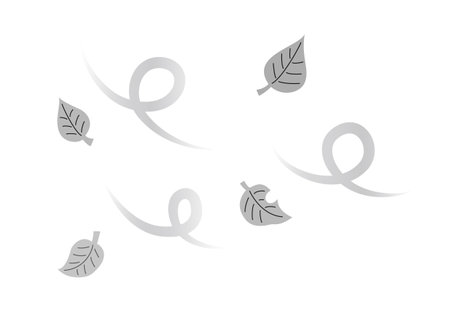 Illustration of a dead tree (gray)のイラスト素材