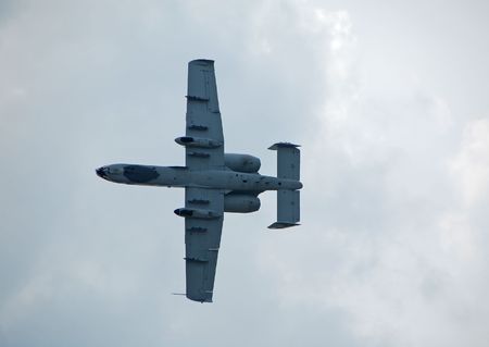 Modern combat jet airplane