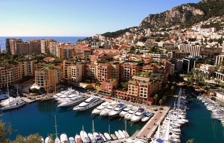 Panoramic view of Monte Carlo, Monacoの写真素材
