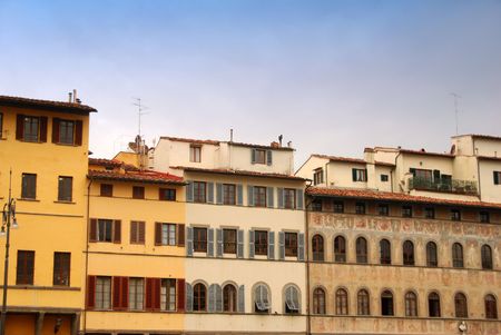 Street scenery from Florence, Italyの写真素材
