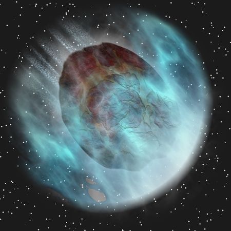 Asteroid in the sky