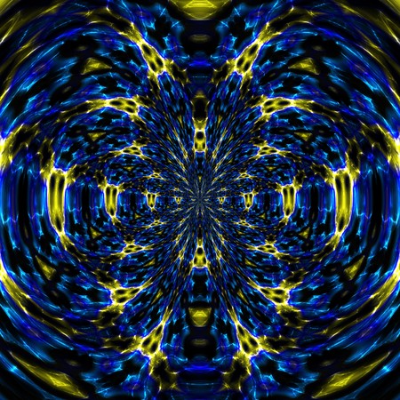 Abstract wormhole with spinning lightsの写真素材