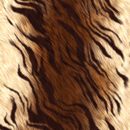 Exotic tiger skin laid flat on a surface