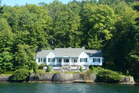 Luxury lakefront home in Upstate New Yorkのeditorial素材