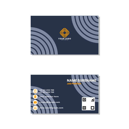 A simple and elegant business card template for corporate or for personalのイラスト素材